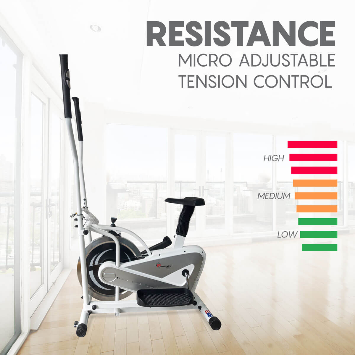 Indoor Cycling Trojan 240 Exercise Bike EH-240 Cross Trainer By