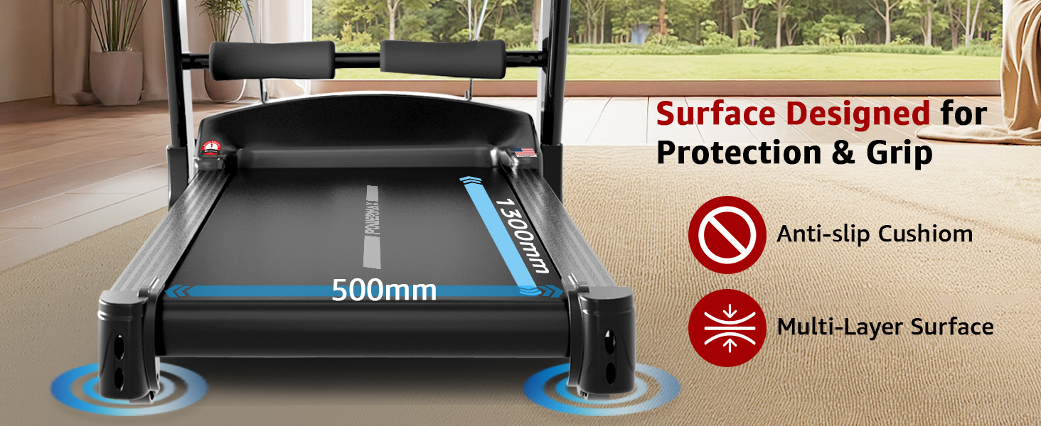 PowerMax Fitness TDA-255 2.0HP Multifunction Motorized Treadmill