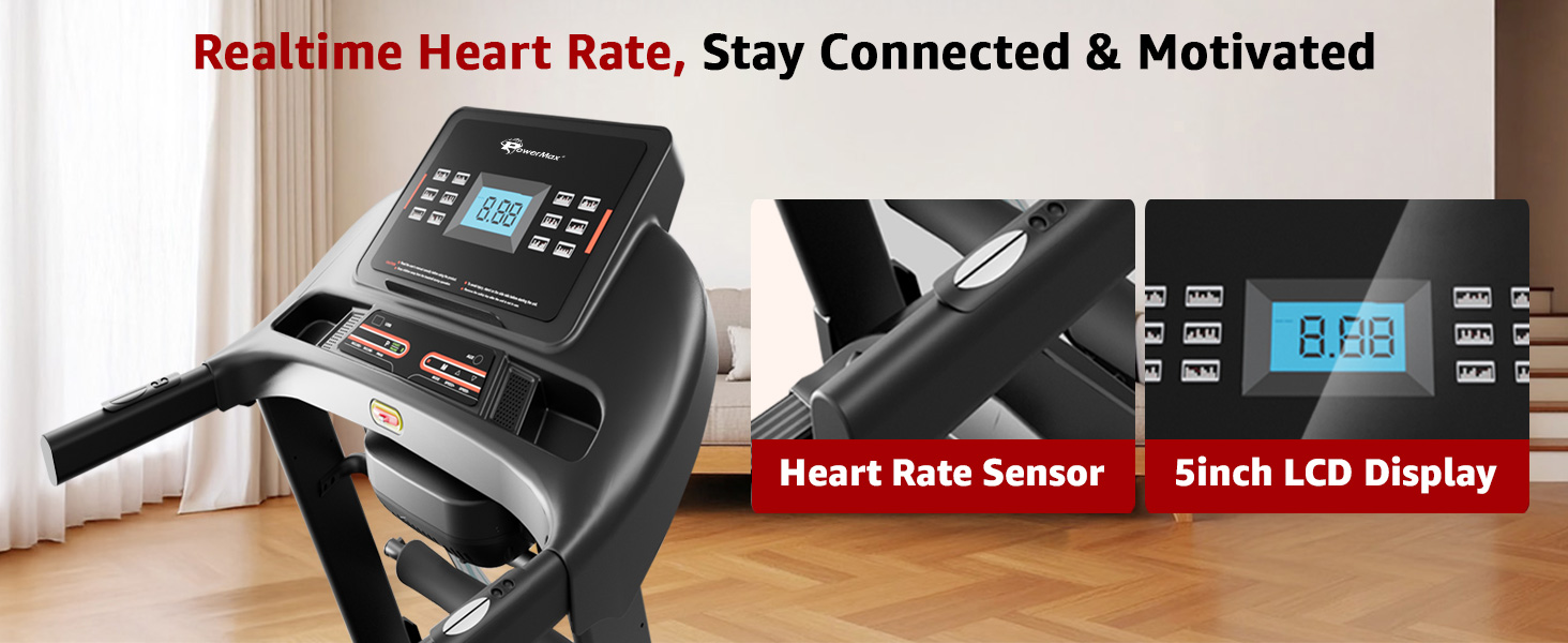 PowerMax Fitness TDA-255 2.0HP Multifunction Motorized Treadmill