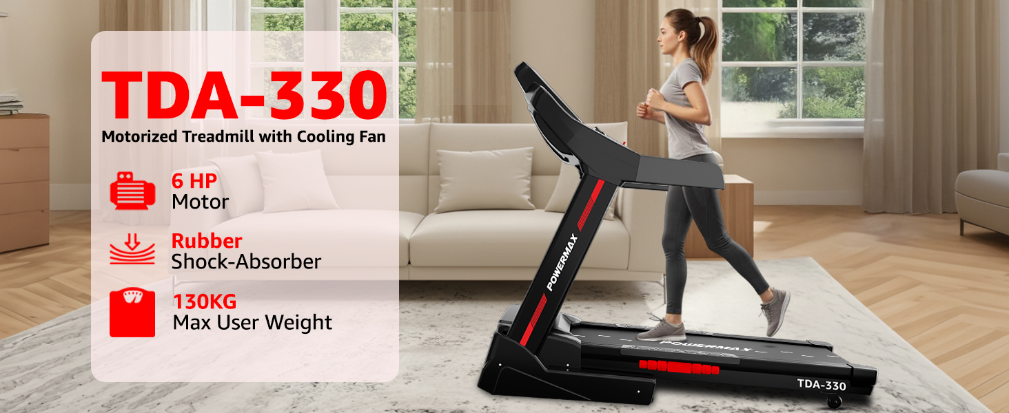 TDA-330 Motorized Treadmill with Cooling Fan