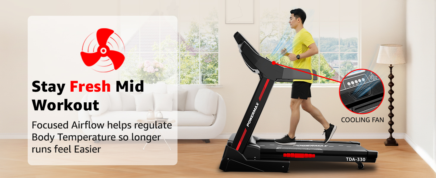 TDA-330 Motorized Treadmill with Cooling Fan