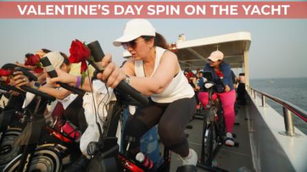 More Than Just a Workout: Our Valentine’s Day Spin on the Yacht