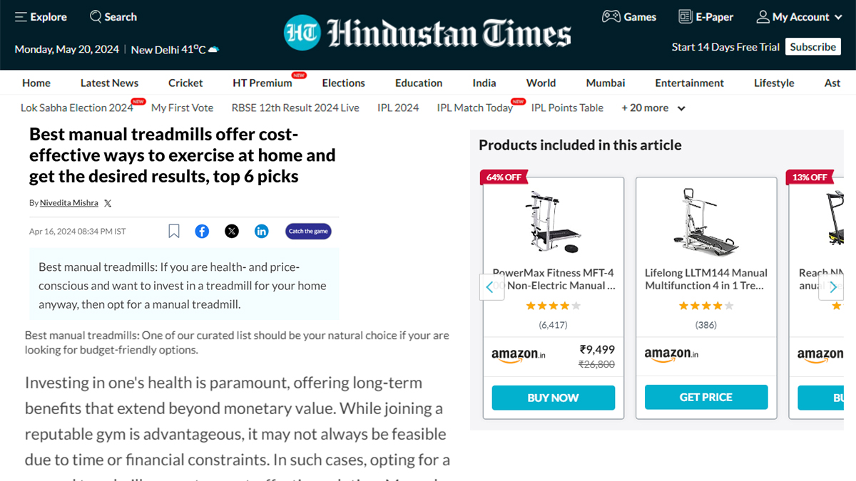 Best manual treadmills offer cost-effective ways to exercise at home and get the desired results, top 6 picks