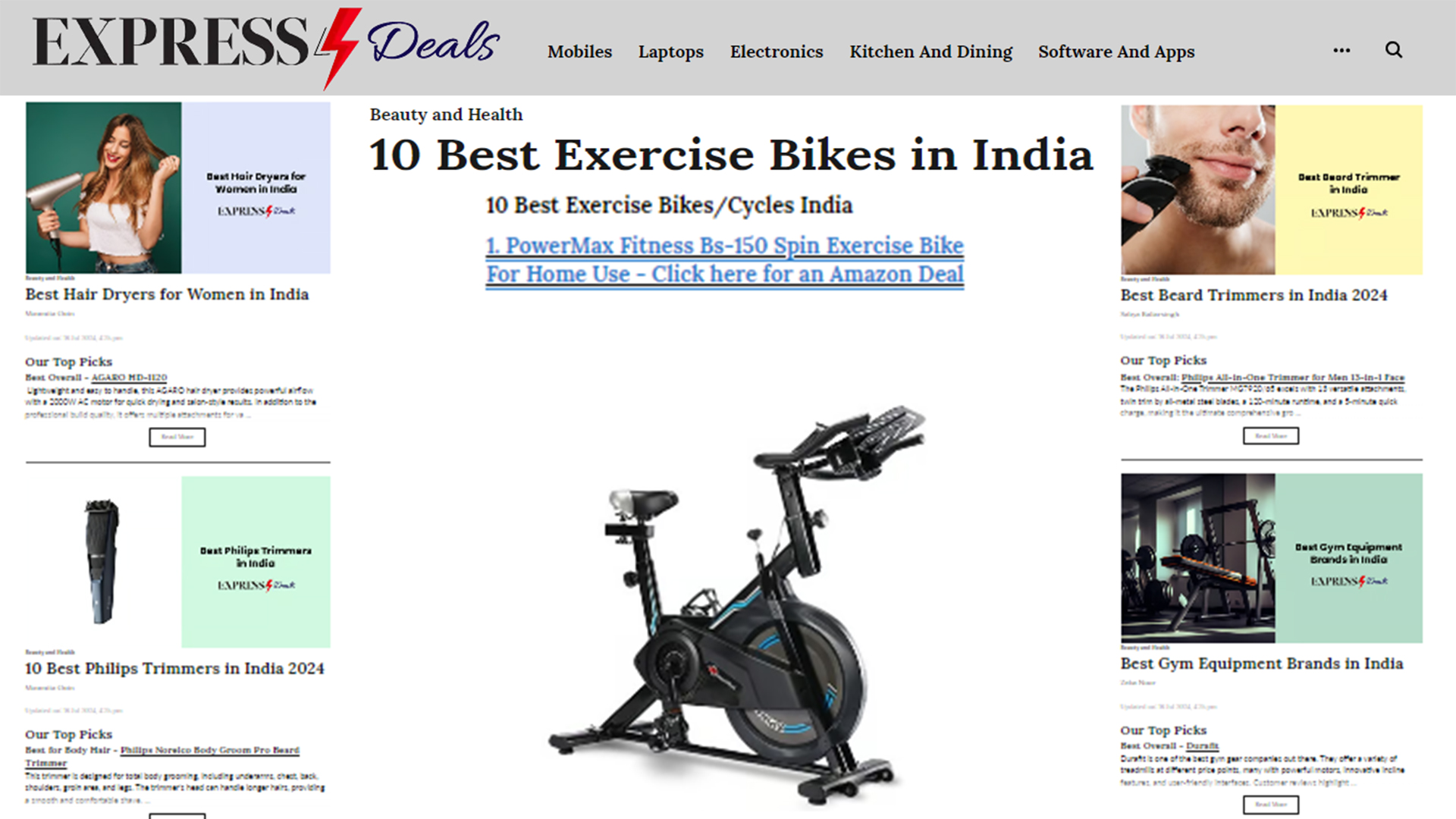 10 Best Exercise Bikes in India
