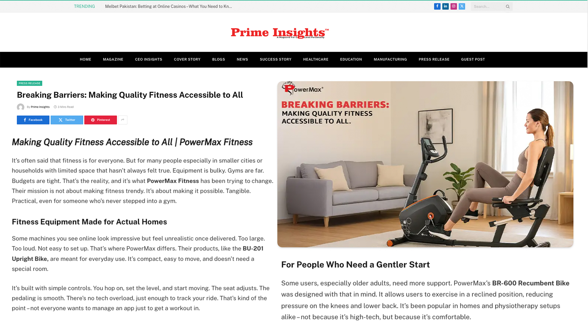 Breaking Barriers: Making Quality Fitness Accessible to All