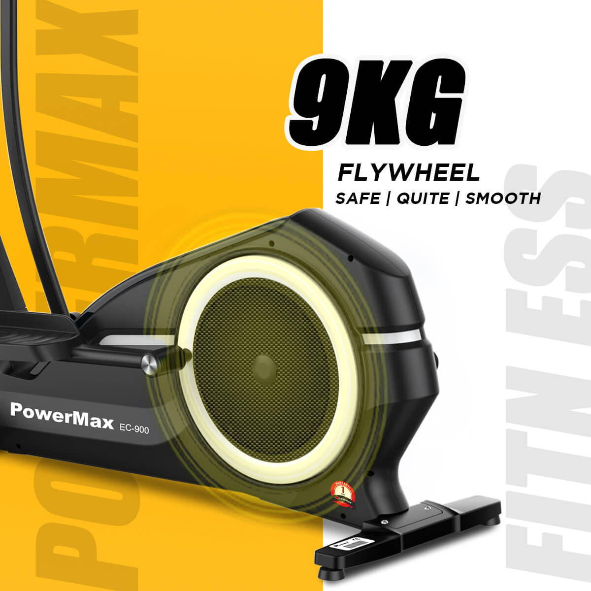 buy powermax ec-900 semi-commercial elliptical cross trainer