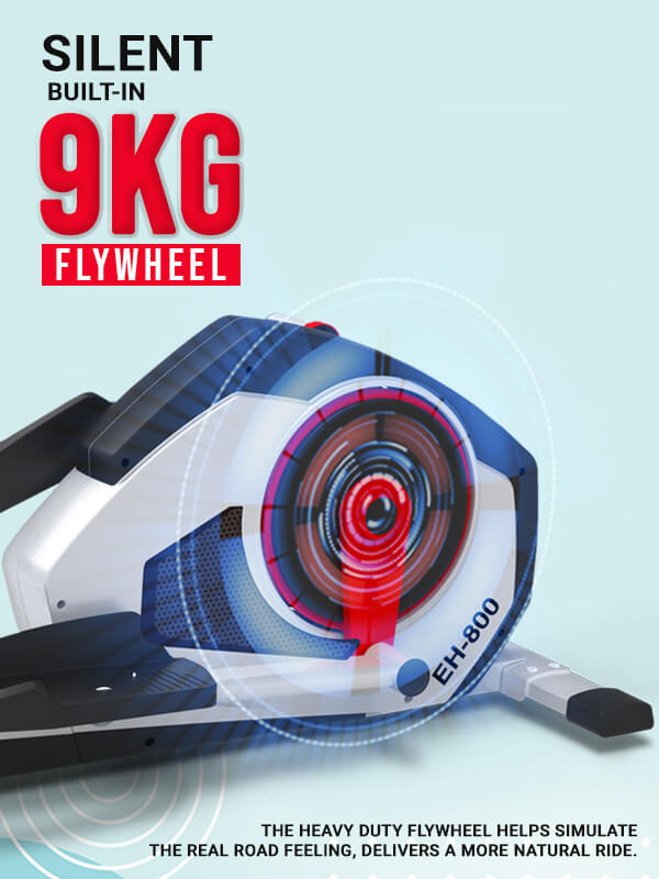 Buy Powermax Fitness EH-800 Motorized Elliptical Cross Trainer with Magnetic Resistance for home use