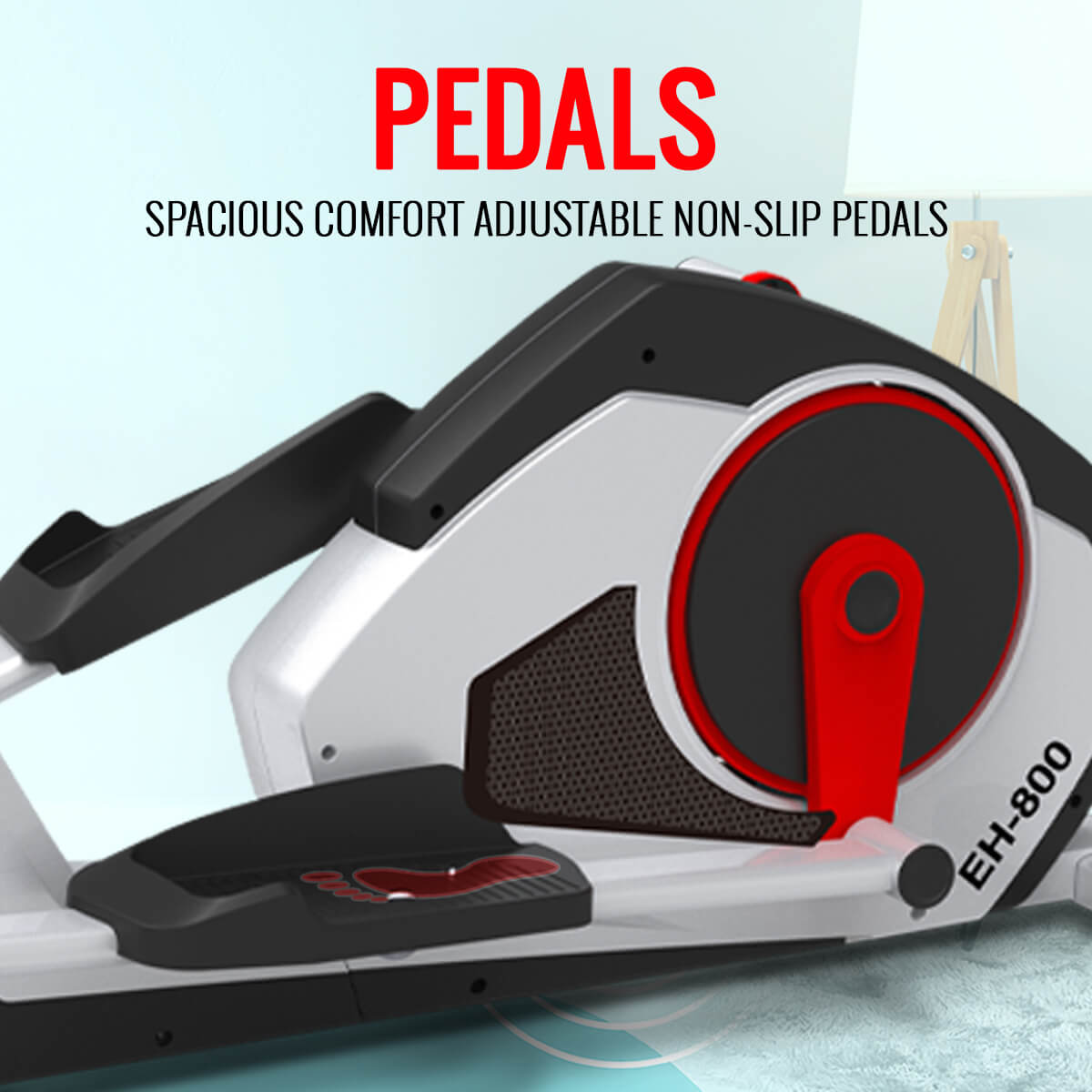 Buy Powermax Fitness EH-800 Motorized Elliptical Cross Trainer with Magnetic Resistance for home use