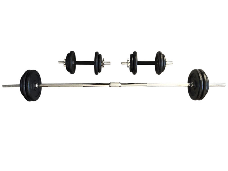 PDS-50 Kg Dumbbells Set Metal Plates + Dumbbell Rods Home Gym