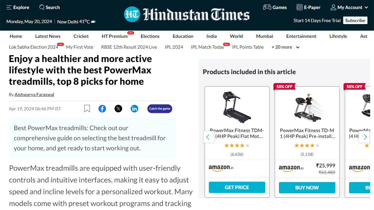 Enjoy a healthier and more active lifestyle with the best PowerMax treadmills, top 8 picks for home