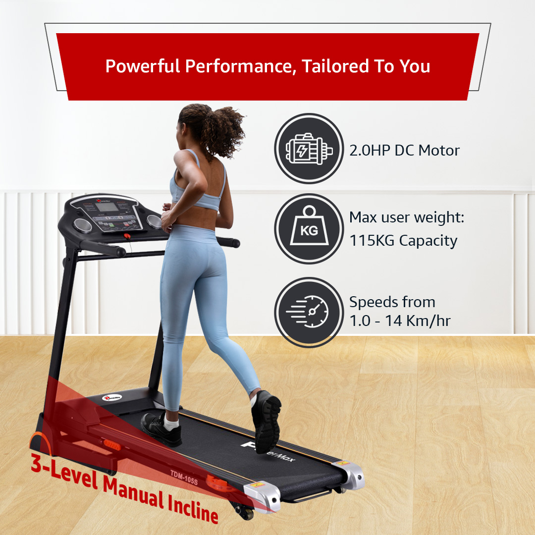 TDM-105S Semi-Auto Lubricating Treadmill