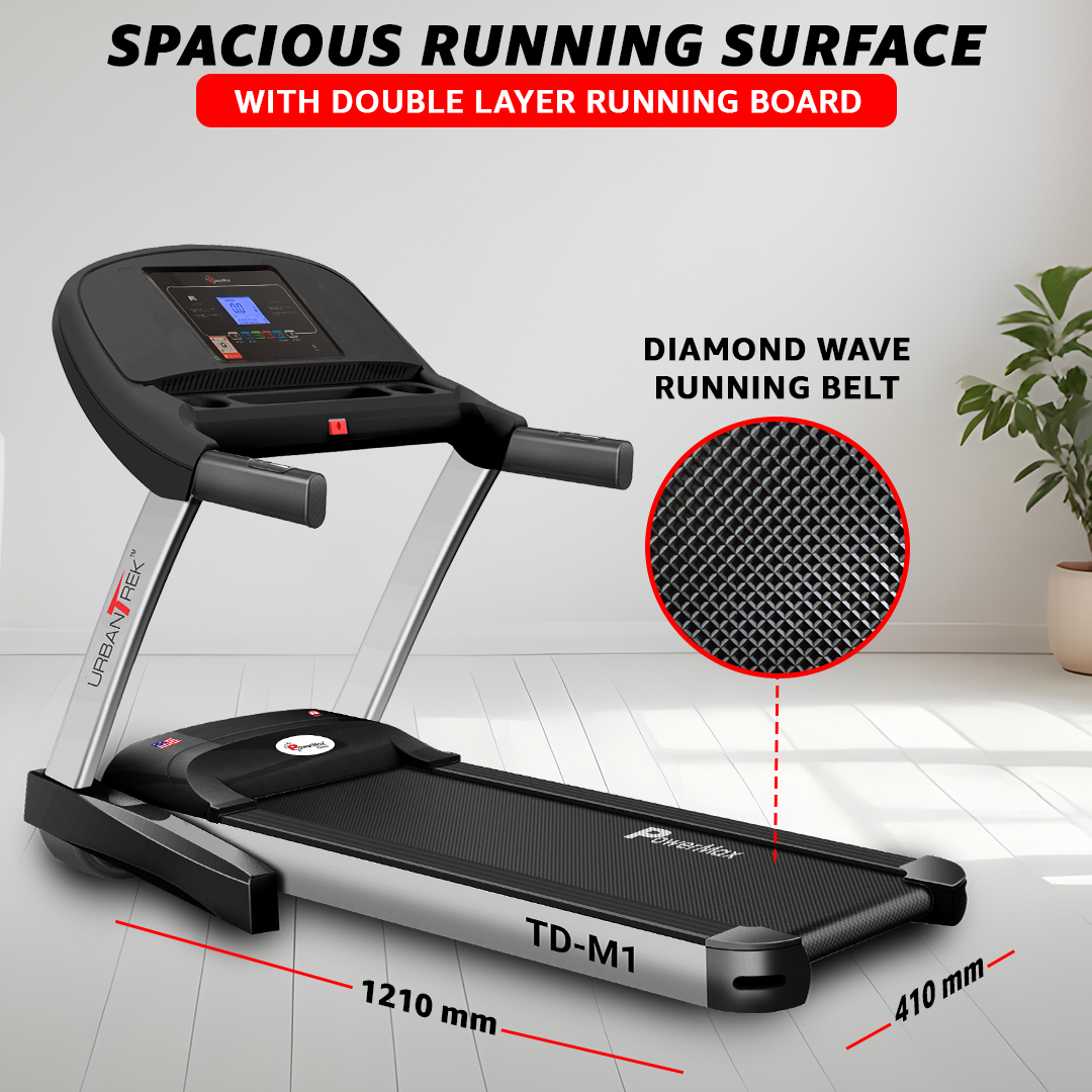 UrbanTrek TD-M1 Motorized Treadmill with Android & iOS Application