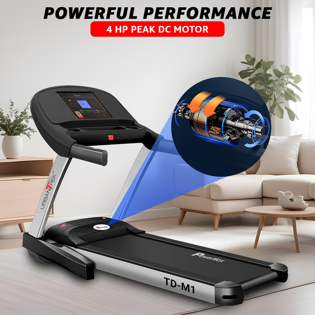 UrbanTrek TD-M1 Motorized Treadmill with Android & iOS Application