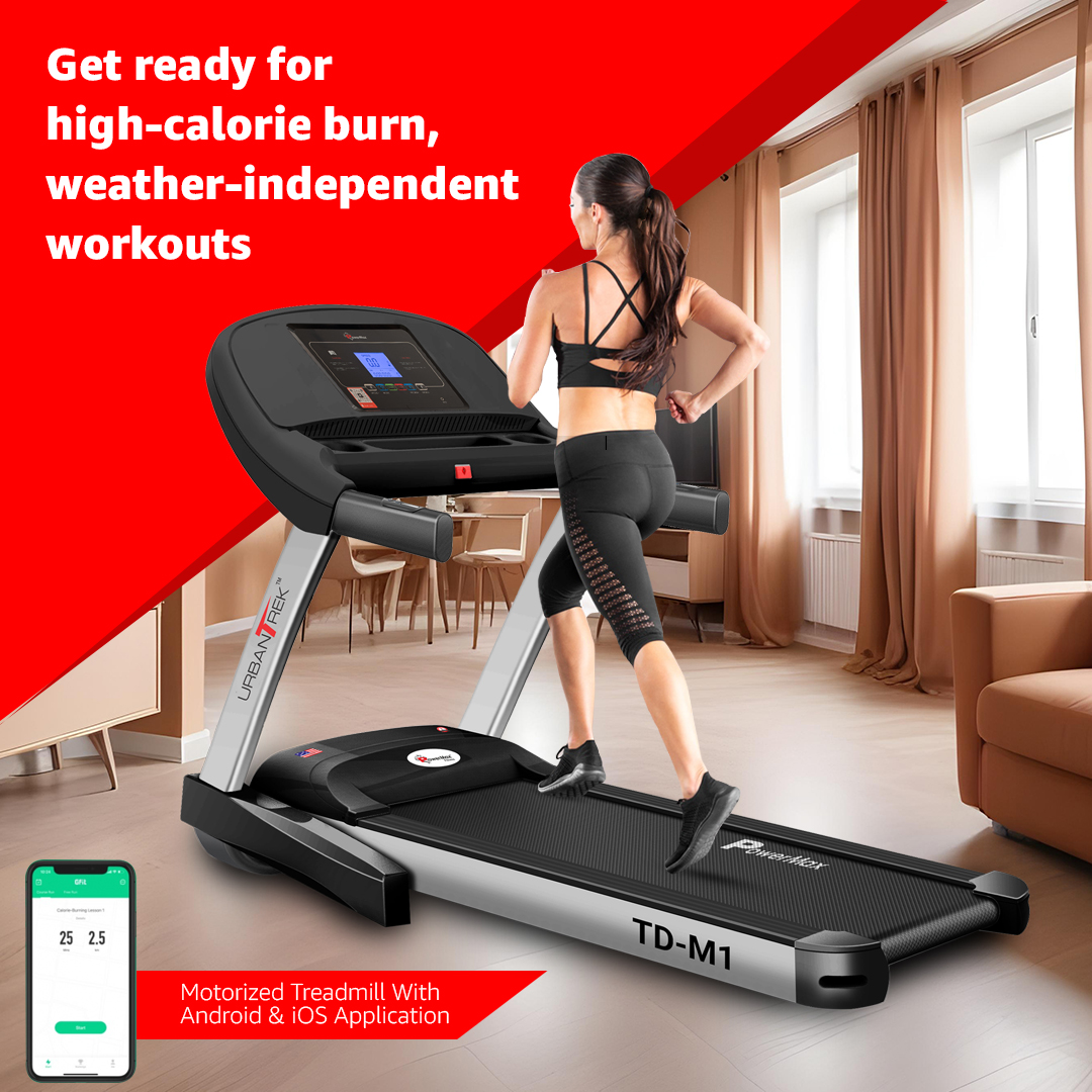 UrbanTrek TD-M1 Motorized Treadmill with Android & iOS Application