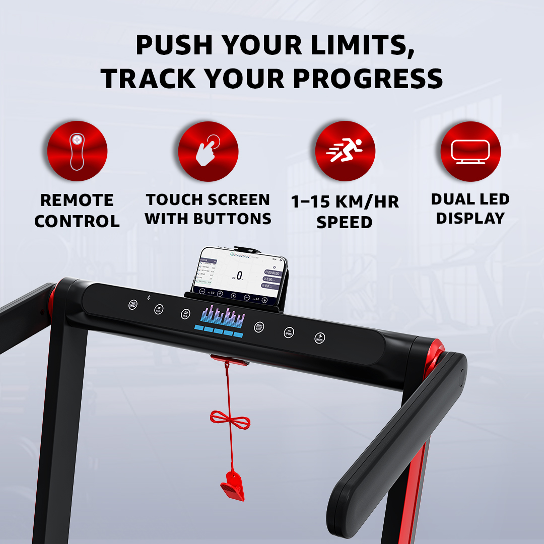 JogPad-2 Dual Display Treadmill with Bluetooth Speaker