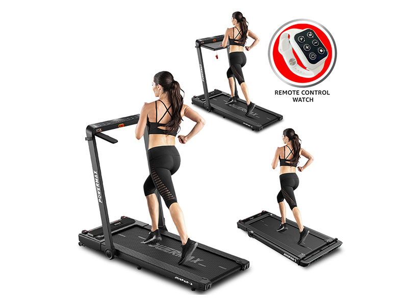 <b>JogPad-3<sup>®</sup></b> Dual LED Display Treadmill with Office Desk & Wristband Remoter