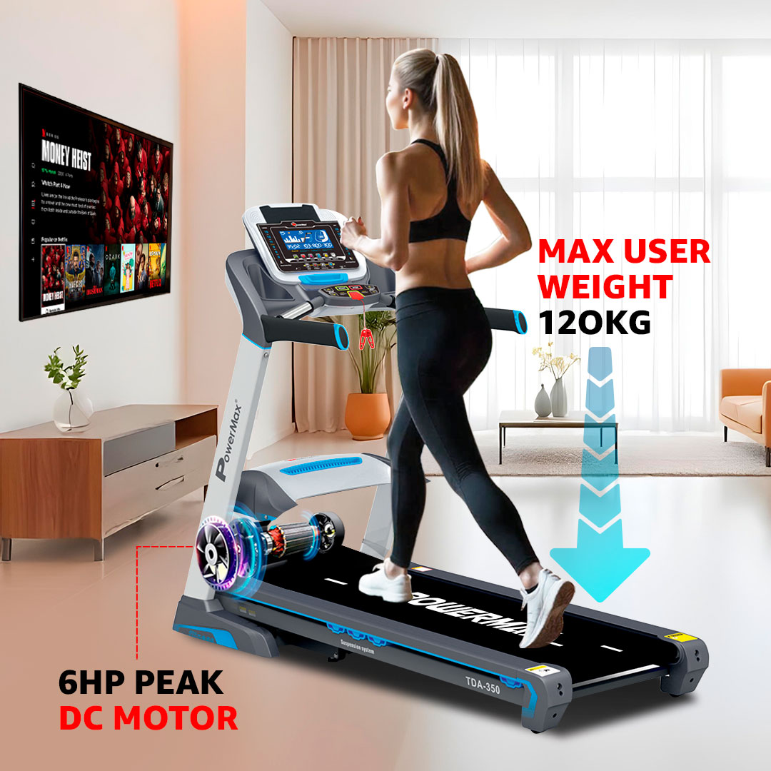 TDA-350® Motorised Treadmill with 400m Track UI