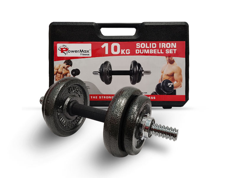 <b>PDS-10</b> Dumbbell Set with Non-Slip Grip for Home Use