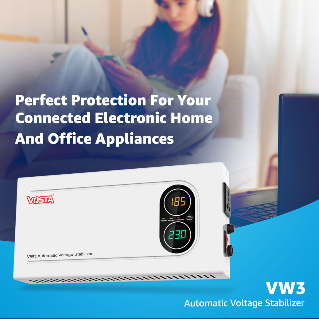 Vosta VW3 3KVA Digital Voltage Stabilizers