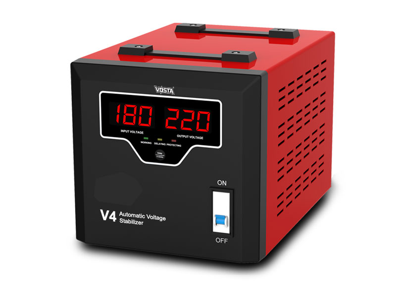 Vosta V4 Digital Stabilizer - Input: 180~270 VAC & Output: 220 VAC (±9%)