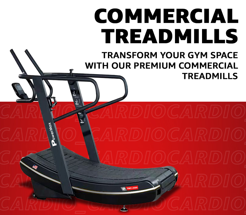 Use > cardio > commercial treadmill