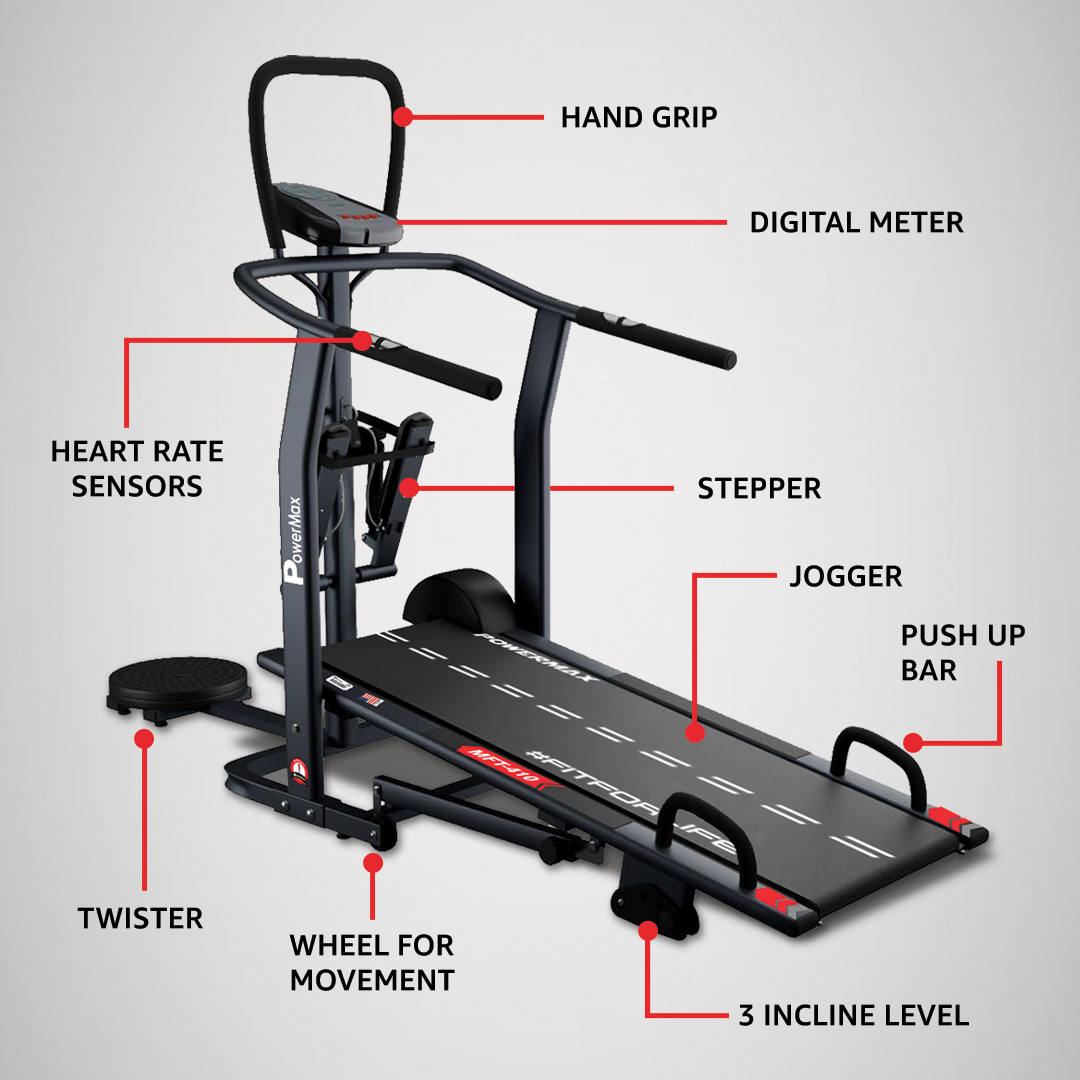 MFT-410® 4 in 1 Multi-function Manual Treadmill