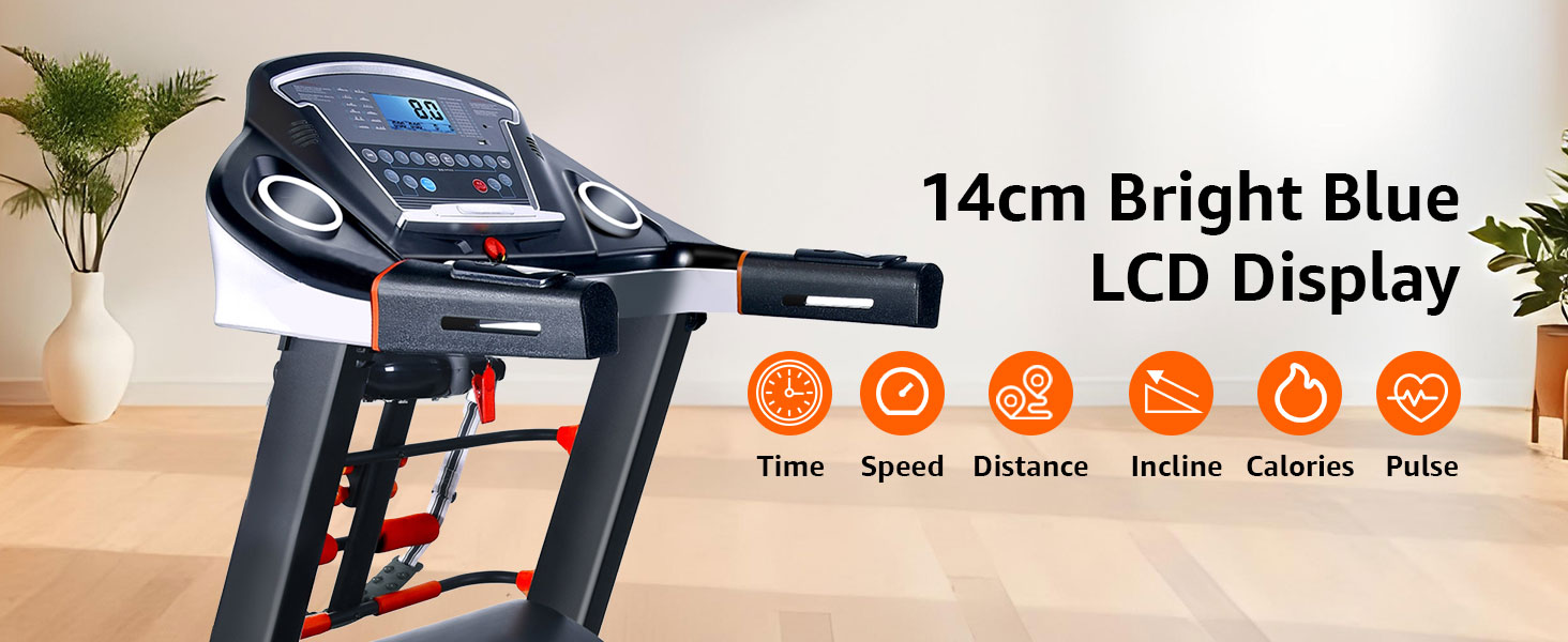 PowerMax Fitness TDA-230M Multifunction Motorized Treadmill with Semi-Auto Lubrication