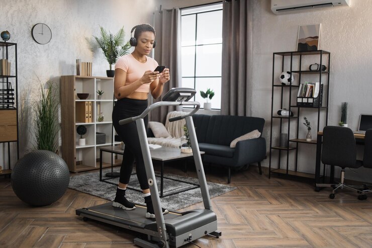 Walking on a Treadmill helps us maintain the strong bones and muscular level