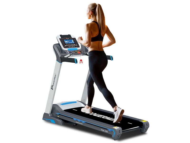 MaxTrek TDA 350 DC Motorised Treadmill for Home with 400m Track Display